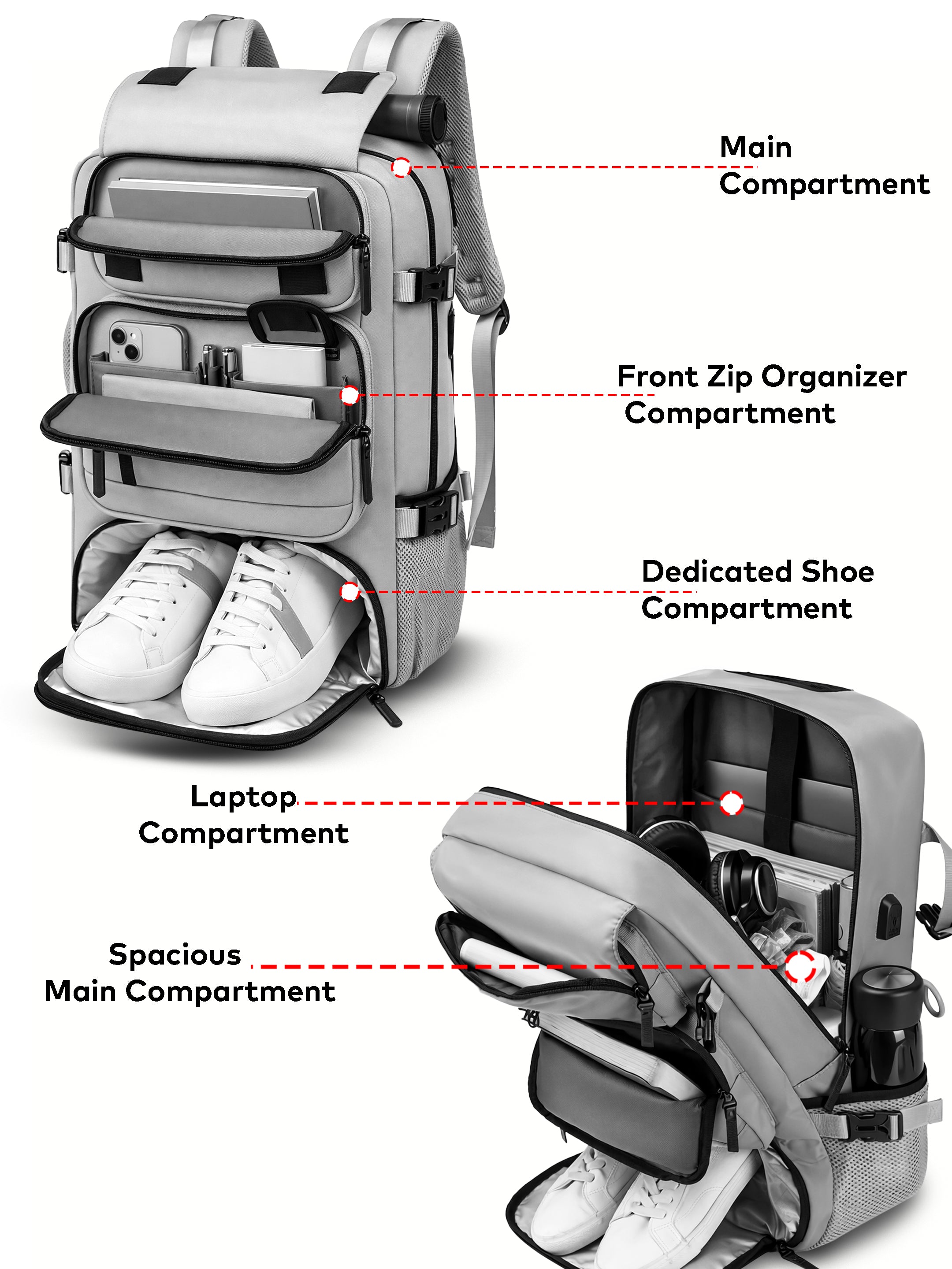TriMode Voyager 3-in-1 Travel Backpack