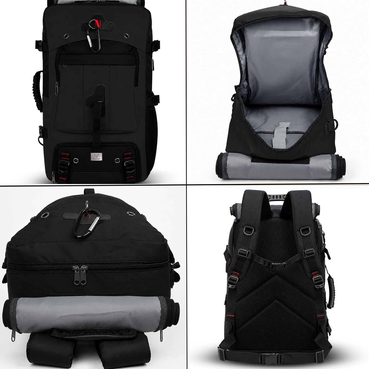 TrailFlex 32L Convertible Hiking Backpack Black - view 5