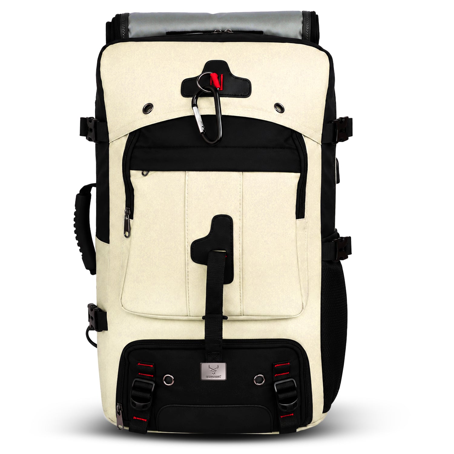TrailFlex 32L Convertible Hiking Backpack Beige - front view
