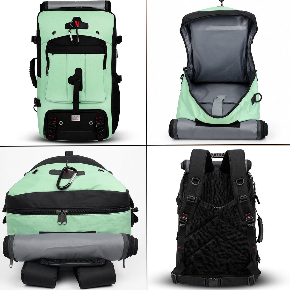 TrailFlex 32L Convertible Hiking Backpack - Light Green