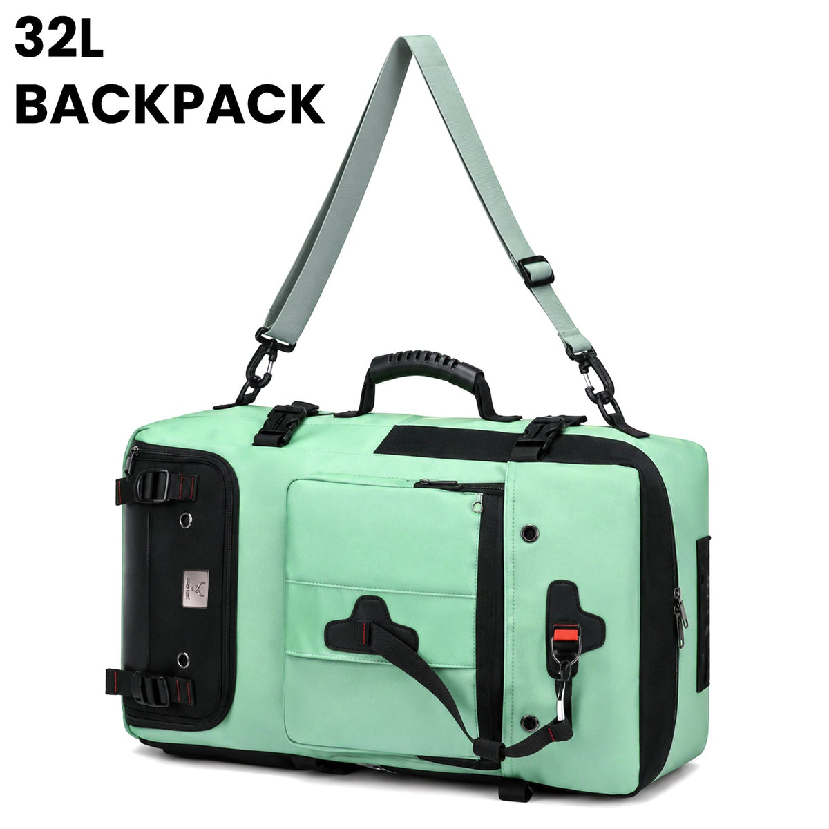 TrailFlex 32L Convertible Hiking Backpack - Light Green