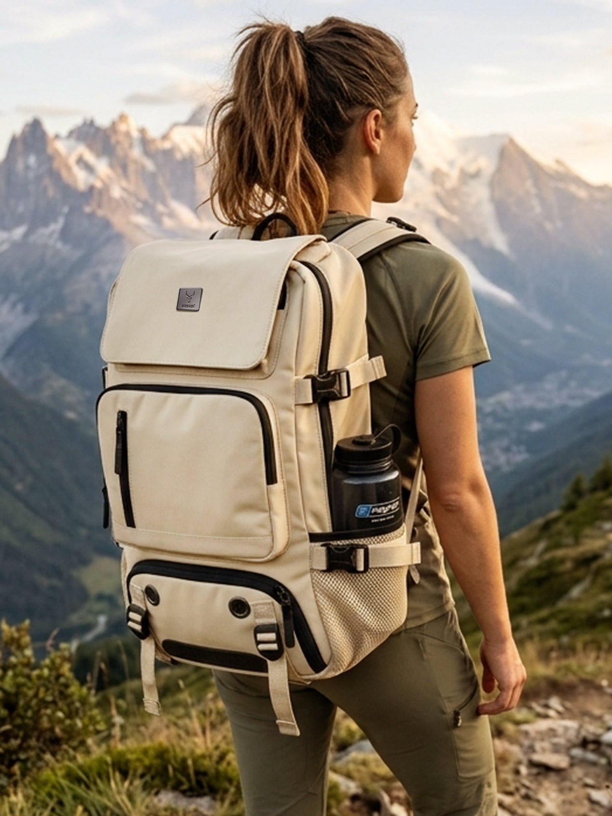 TriMode Voyager 30L 3-in-1 Travel Backpack - Beige
