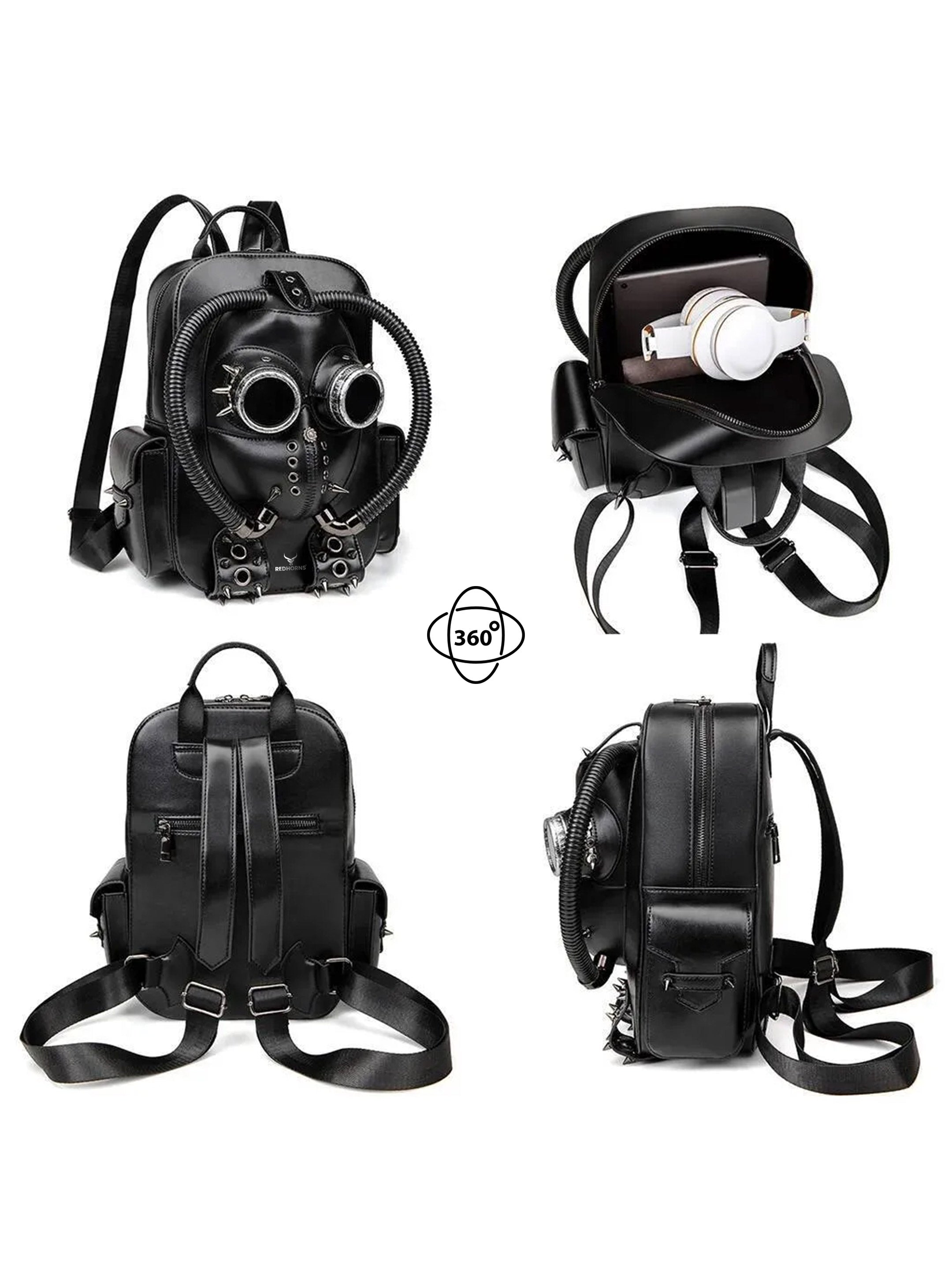 REDHORNS Gas Mask 13L Backpack - Black - detail