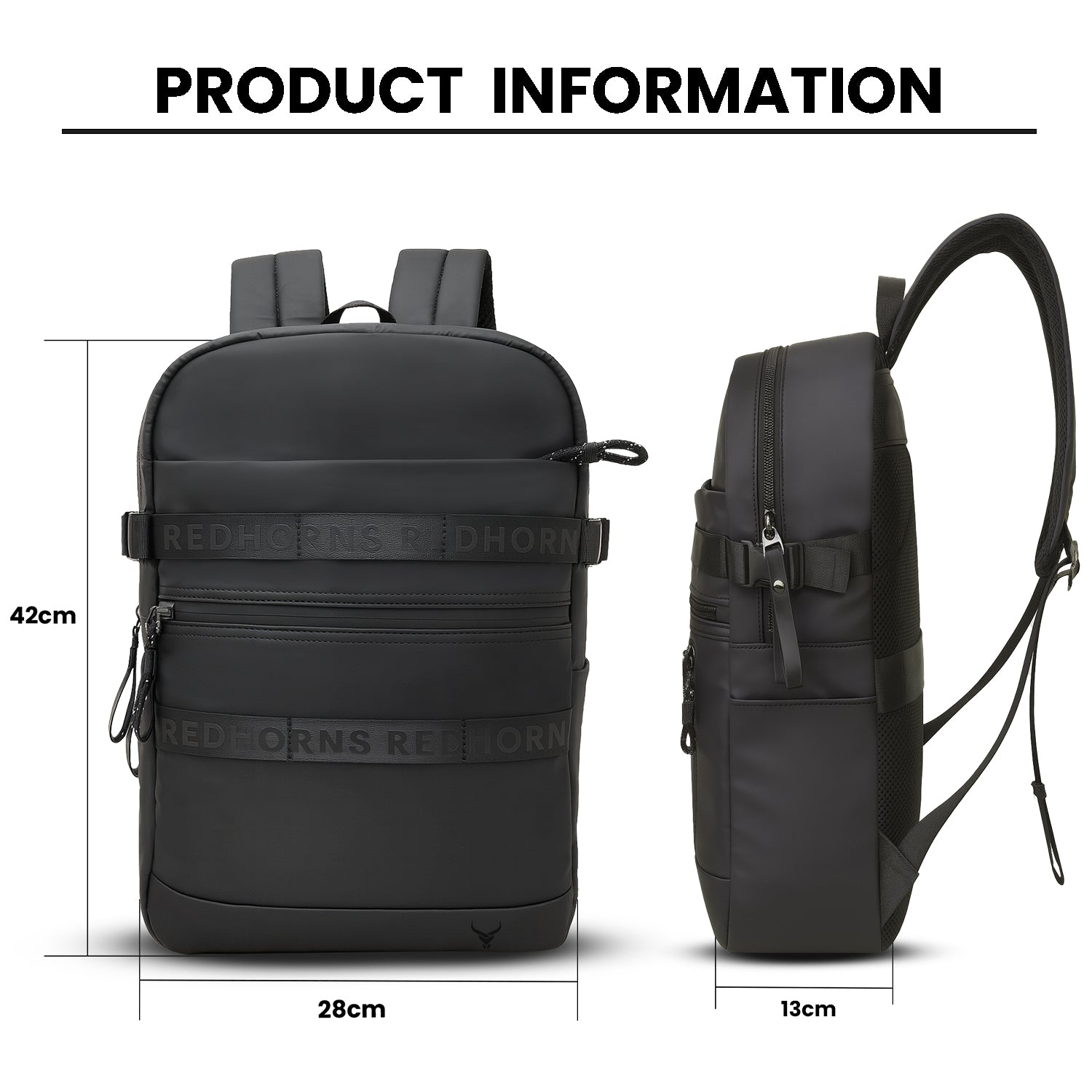Typography Laptop Backpack