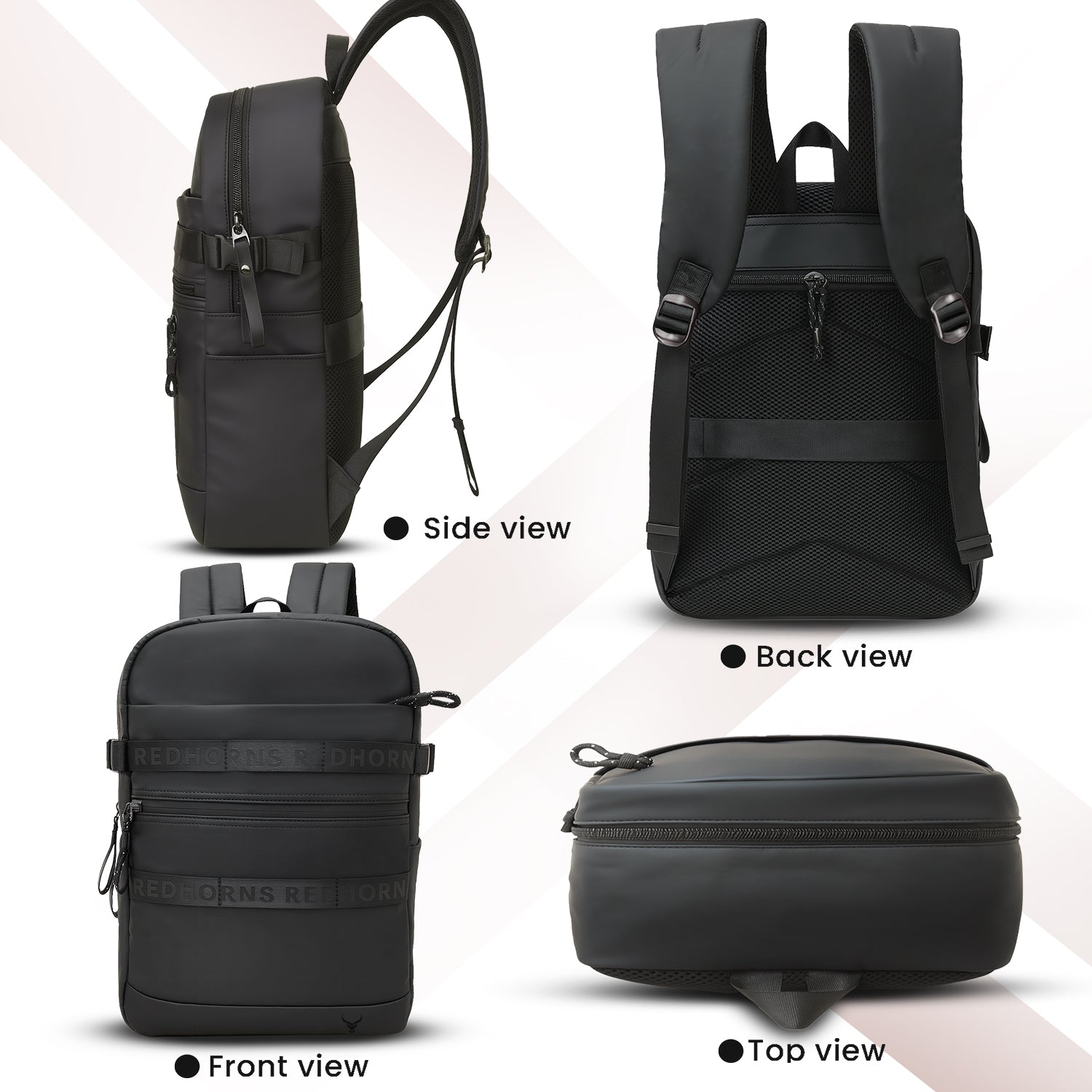 Typography Laptop Backpack