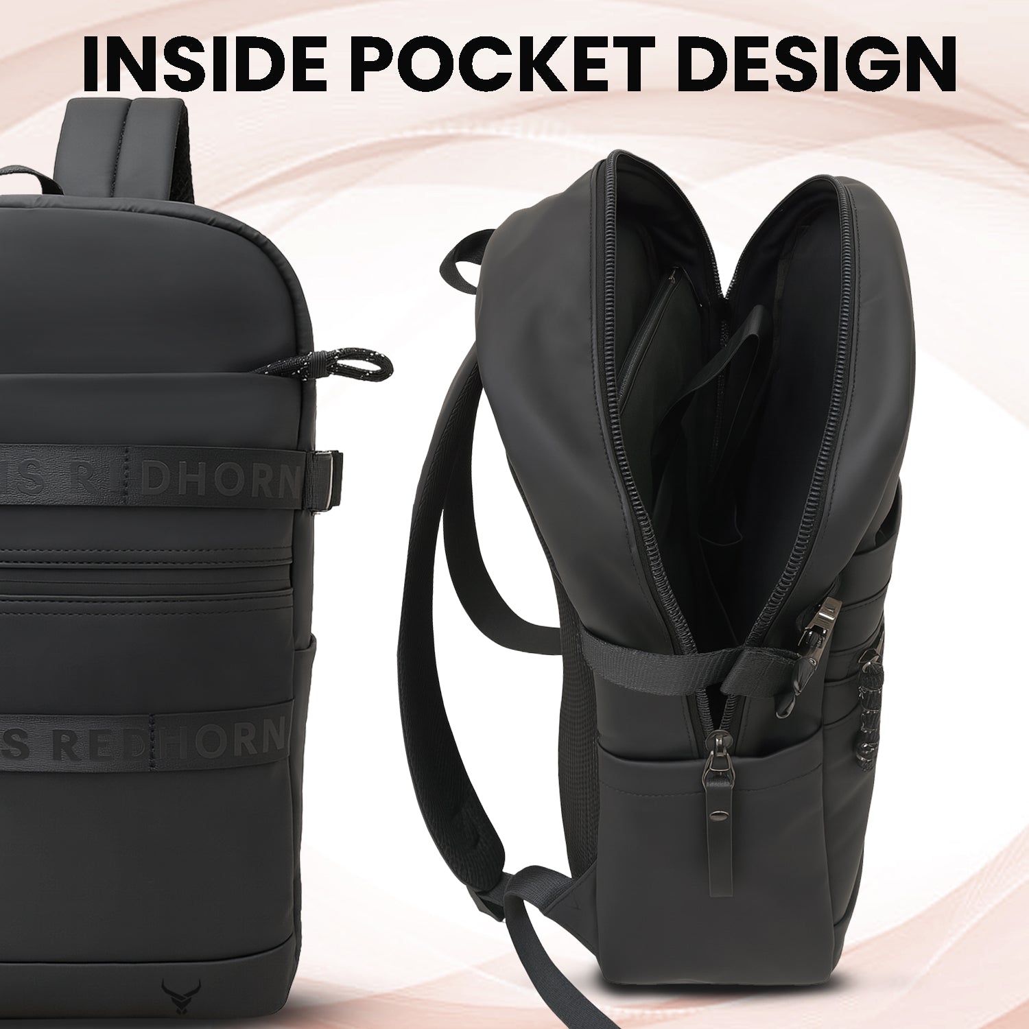 Typography Laptop Backpack