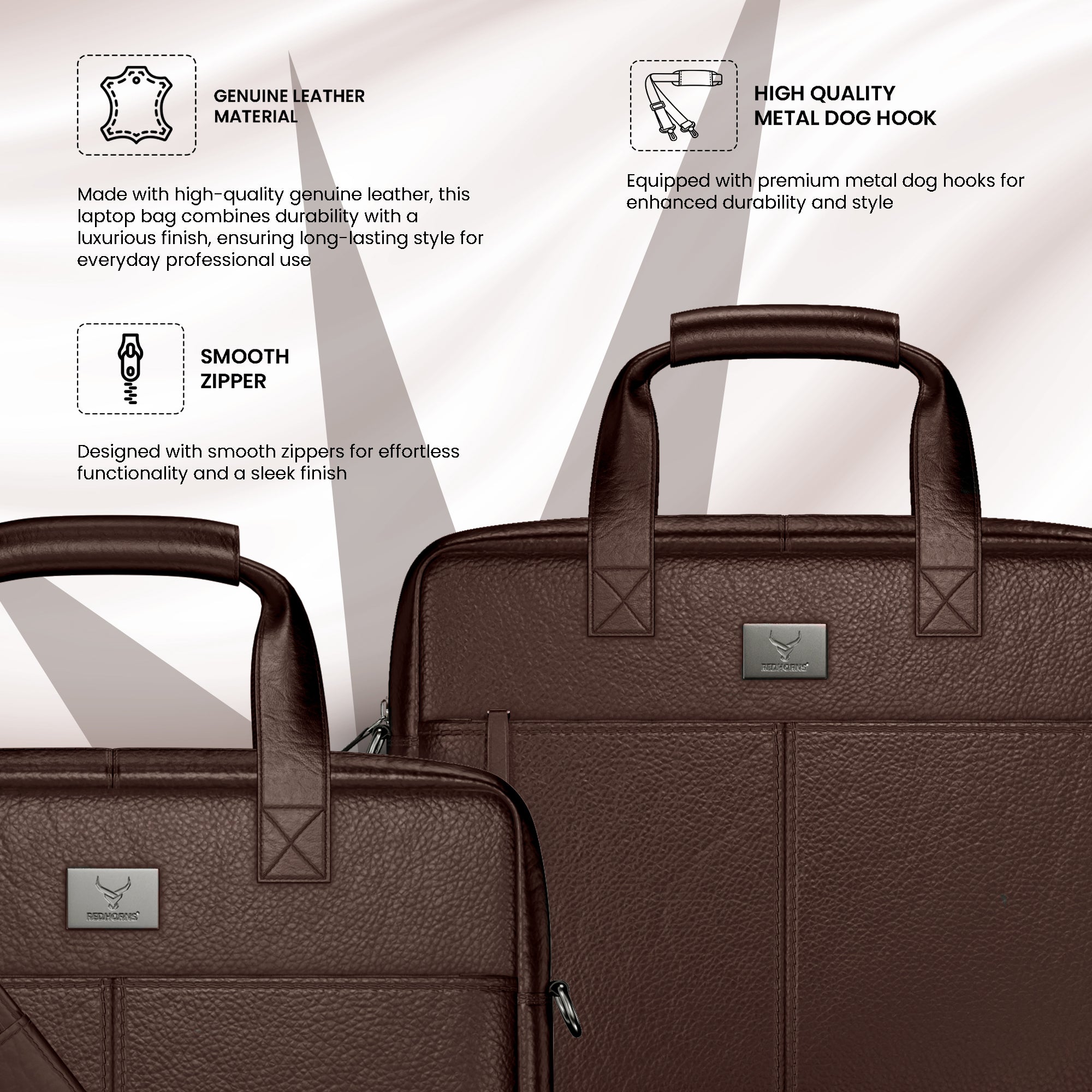 Leather briefcase briefcase for men briefcase bag#color_brown