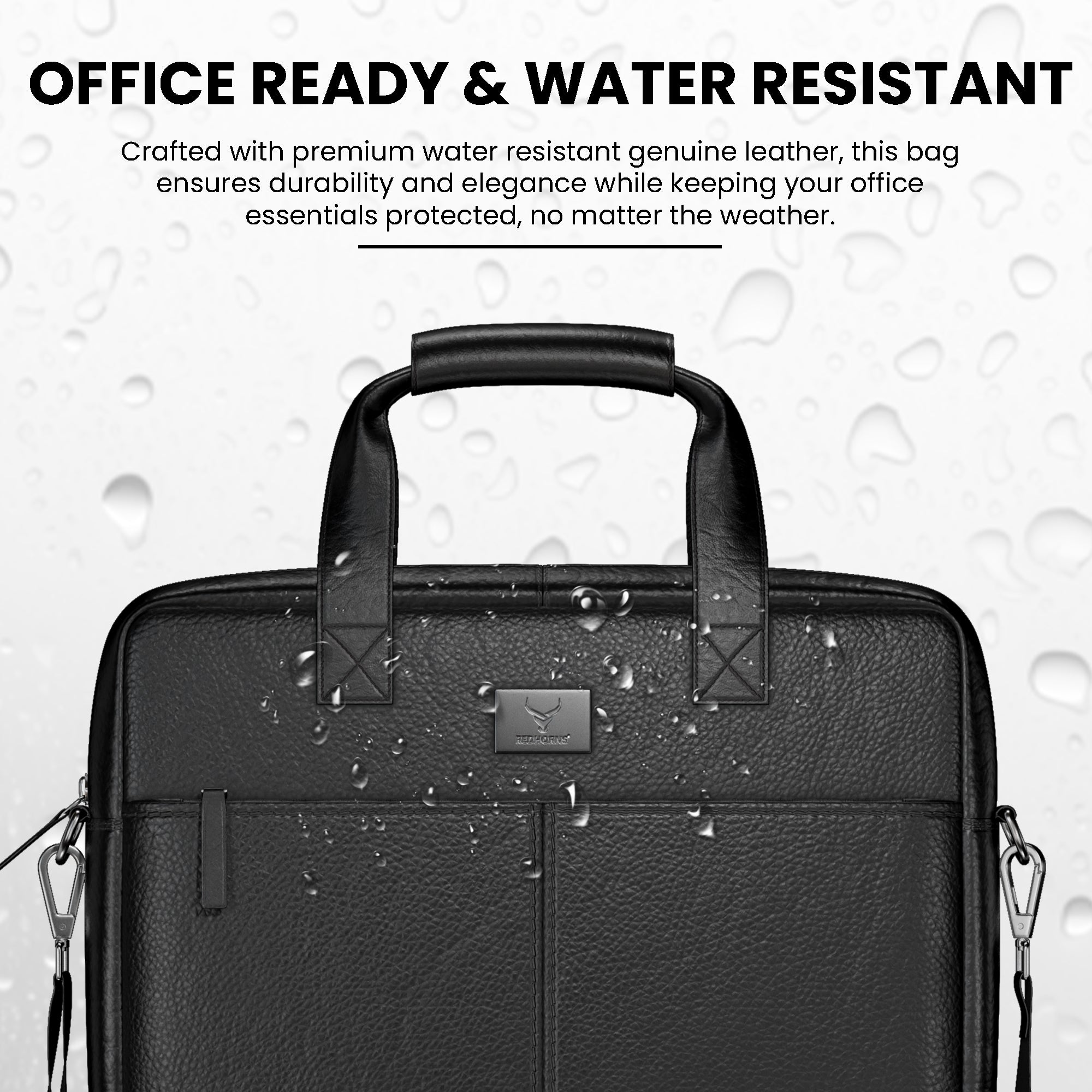 Leather briefcase briefcase for men briefcase bag#color_black