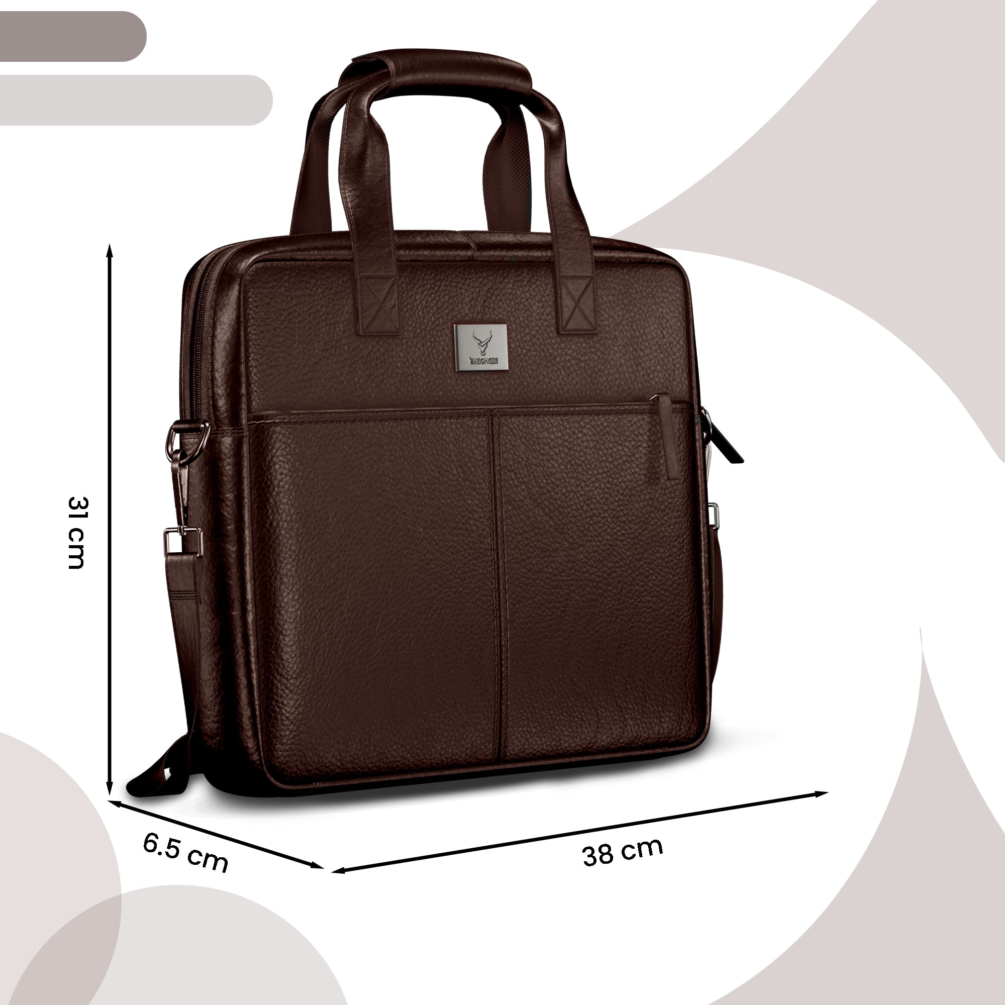 Leather briefcase briefcase for men briefcase bag#color_brown