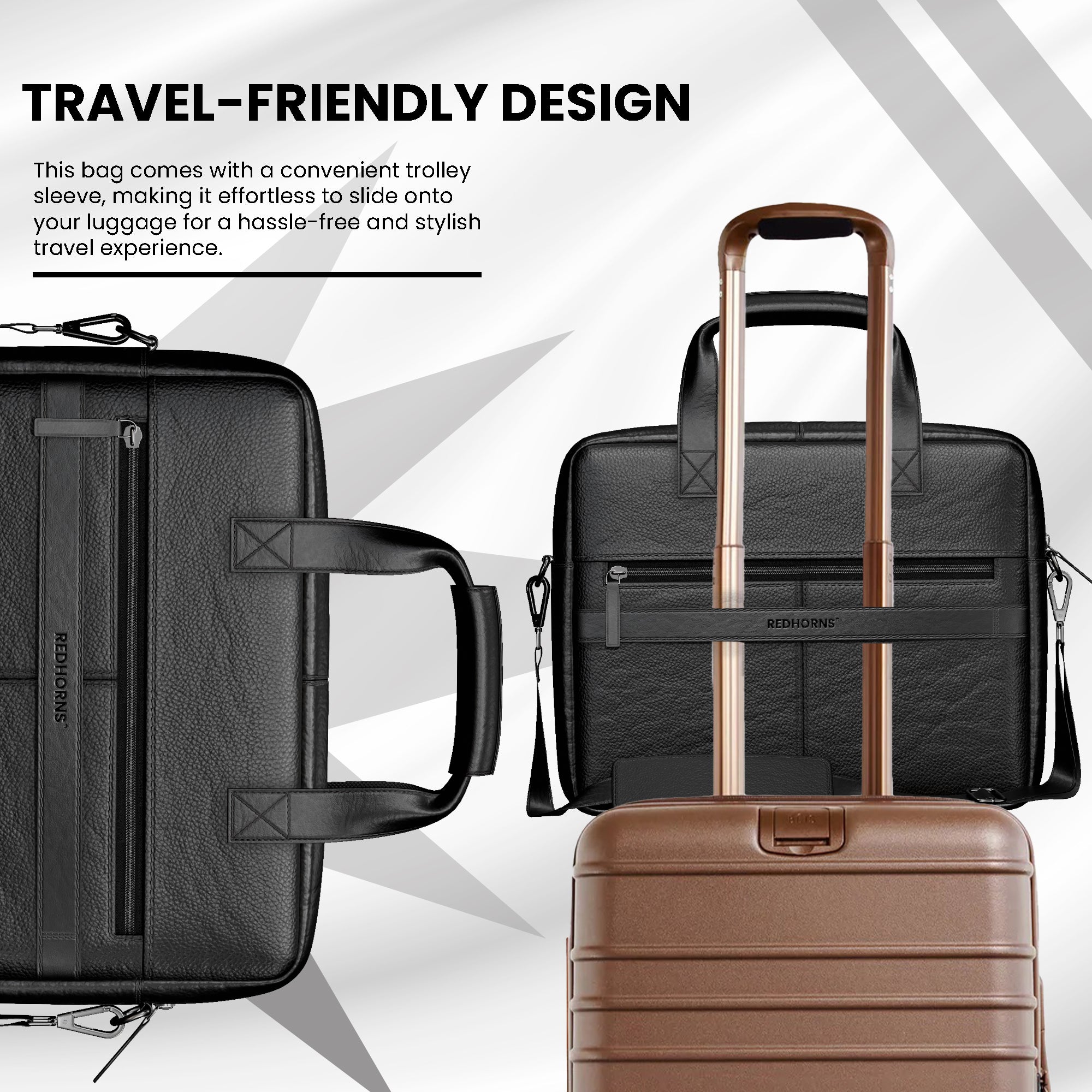 Leather briefcase briefcase for men briefcase bag#color_black