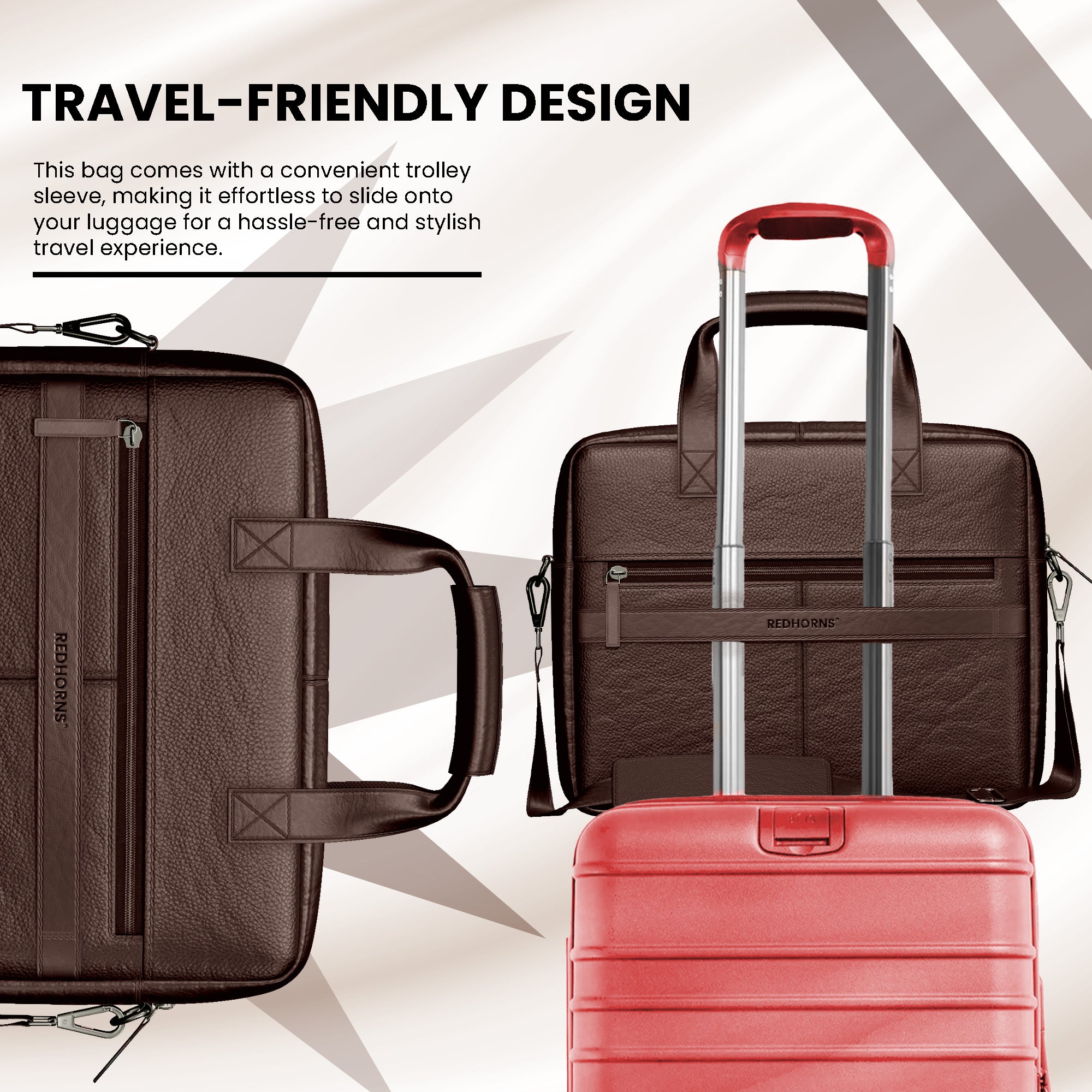 Leather briefcase briefcase for men briefcase bag#color_brown