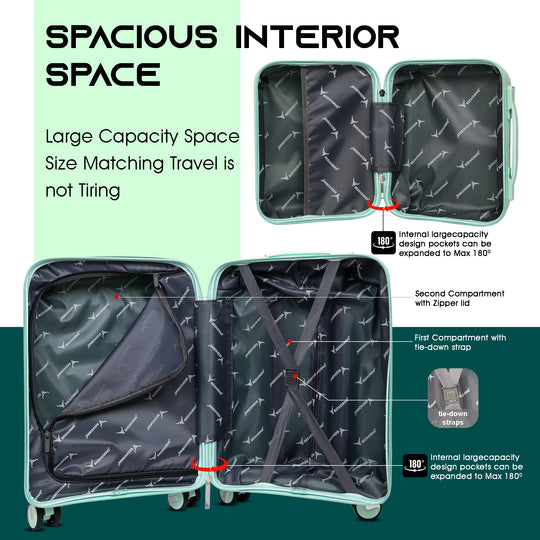 Cabin suitcase travel cabin backpack travel cabin bag#color_light-green