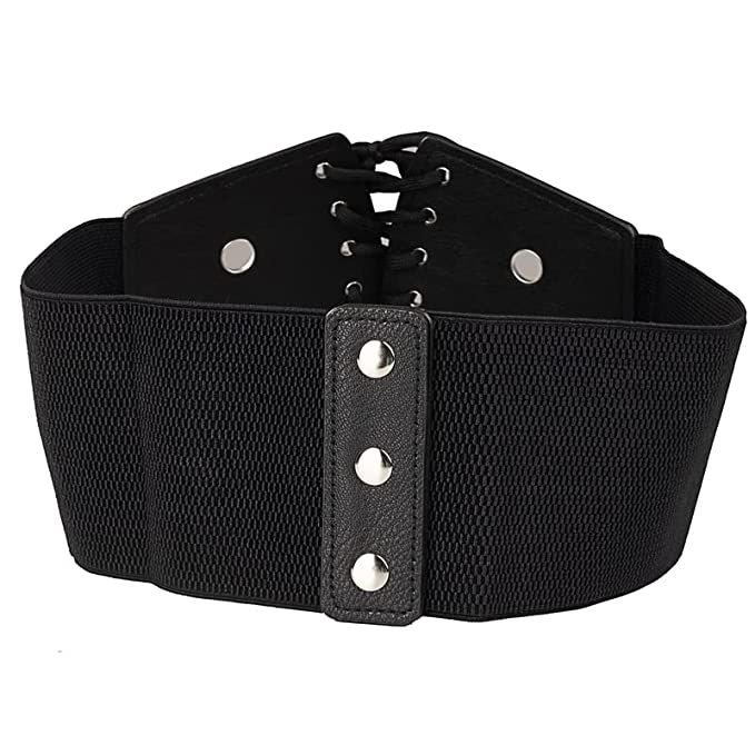 Redhorns Elastic Ladies Wide Belt#color_black