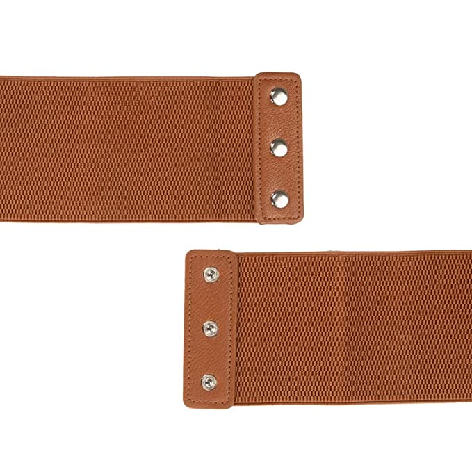 Redhorns Elastic Ladies Wide Belt#color_tan