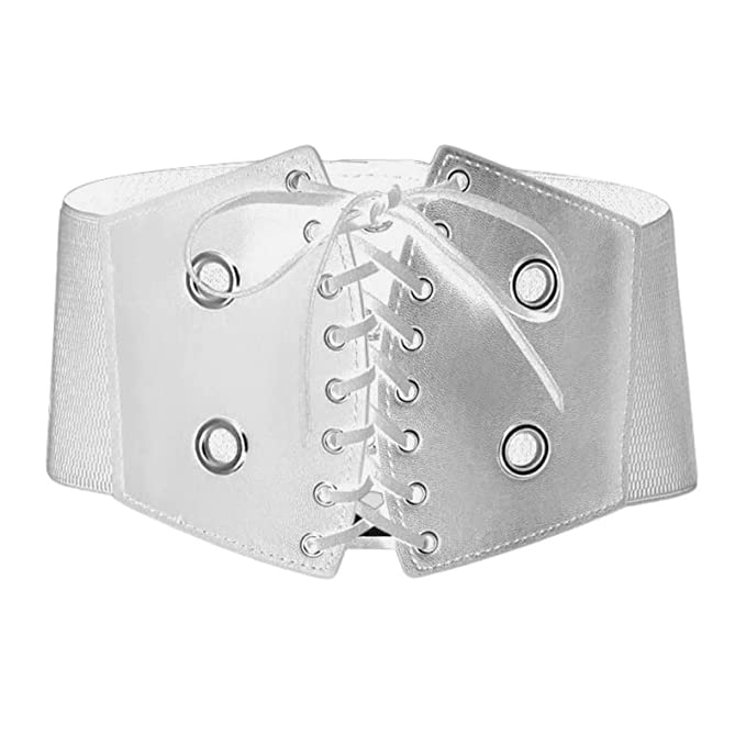 Redhorns Elastic Ladies Wide Belt#color_white