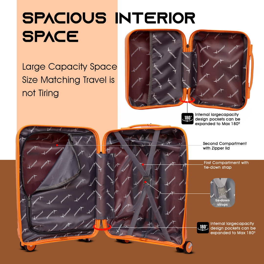 Cabin suitcase travel cabin backpack travel cabin bag#color_orange