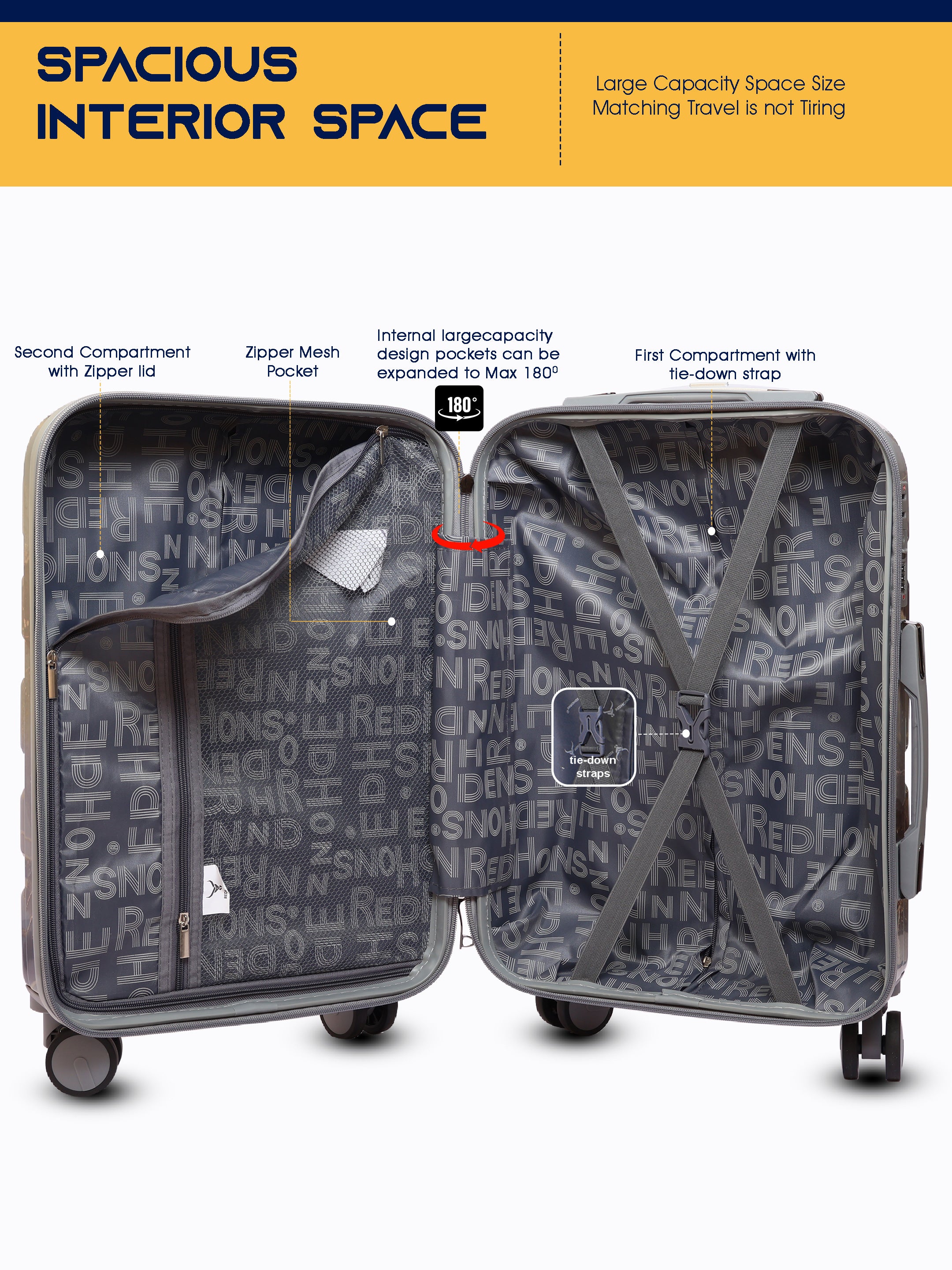 Lightweight luggage trolley bag set of 3 valentine day gift valentine week gift#color_grey