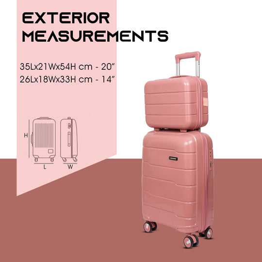 Cabin suitcase travel cabin backpack travel cabin bag#color_rose