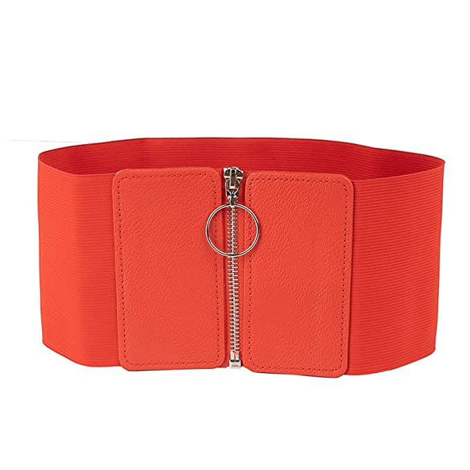 Redhorns Elastic Ladies Wide Belt#color_red