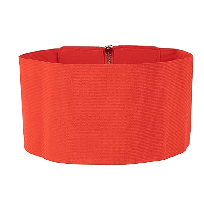 Redhorns Elastic Ladies Wide Belt#color_red