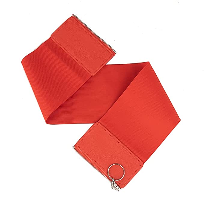 Redhorns Elastic Ladies Wide Belt#color_red