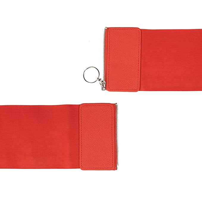 Redhorns Elastic Ladies Wide Belt#color_red