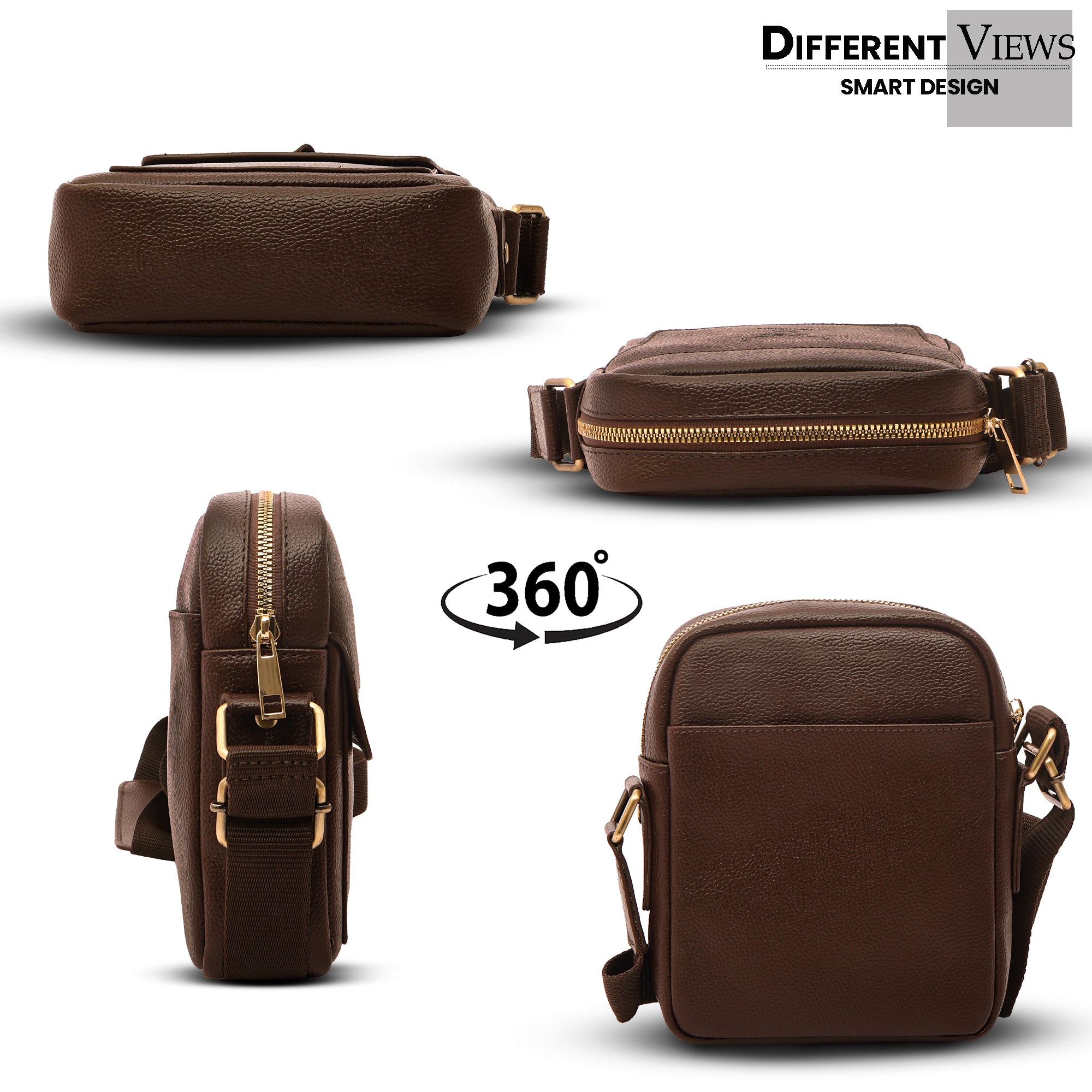 Faux Leather Sling Bag