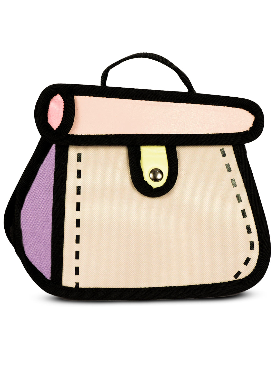 2D pouch bag women handbag#color_pink-blue