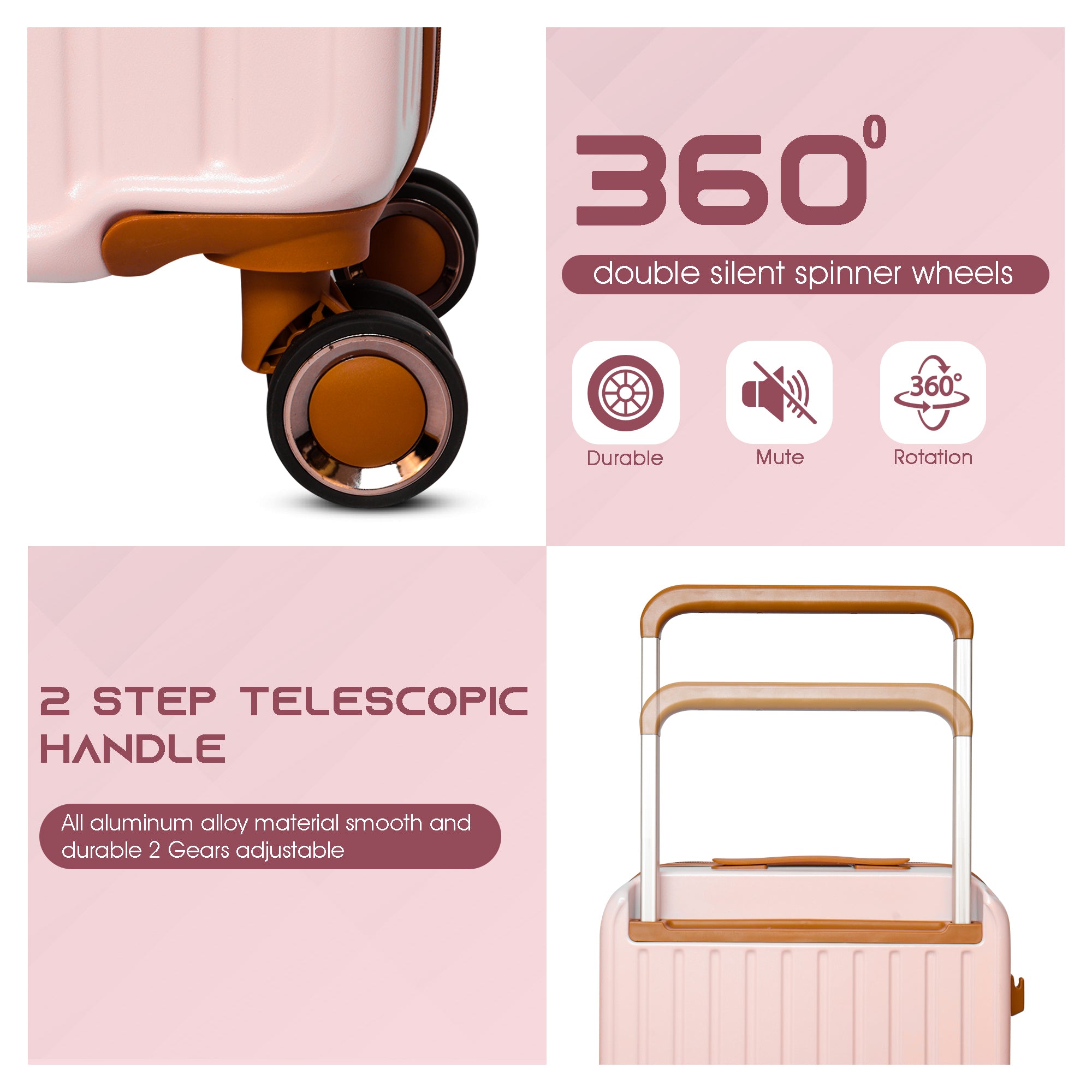 suitcase cover travel bag for women travel bags for men hand luggage bags cabin bag 7kg#color_pink