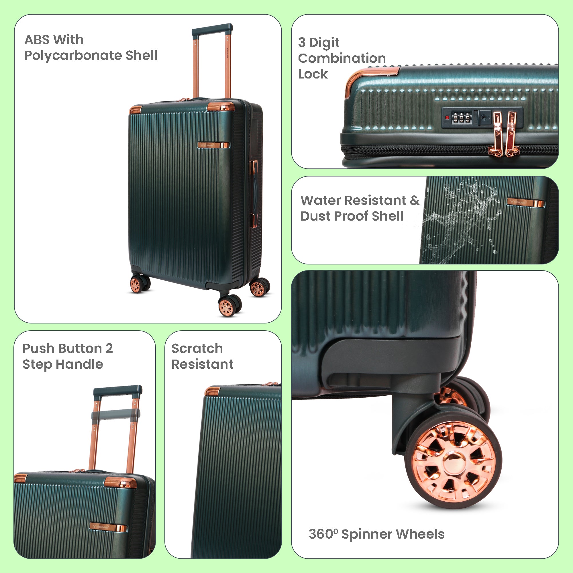 suitcase cover travel bag for women travel bags for men hand luggage bags cabin bag 7kg#color_green