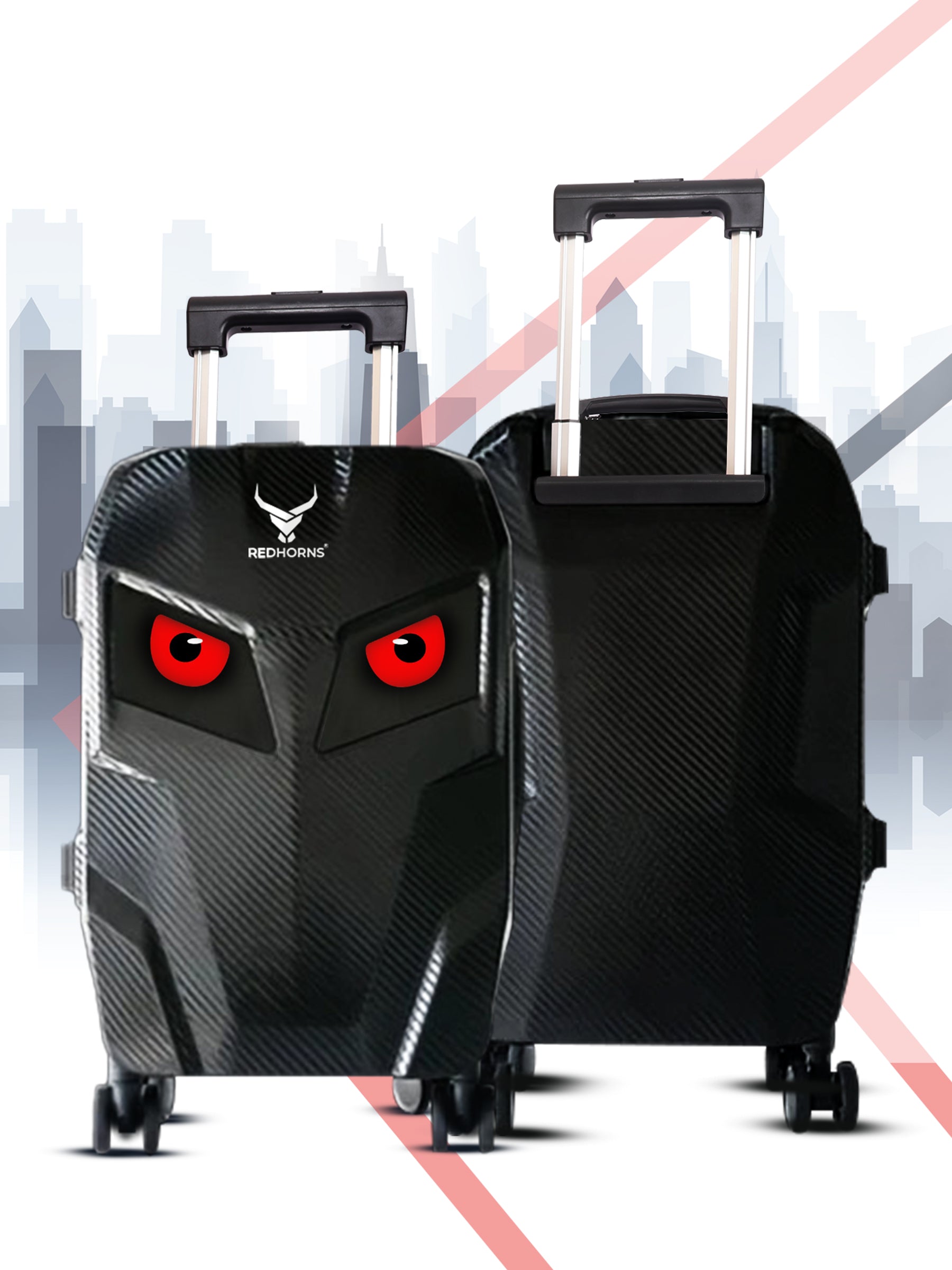 Lightweight led trolley bag #color_textured
