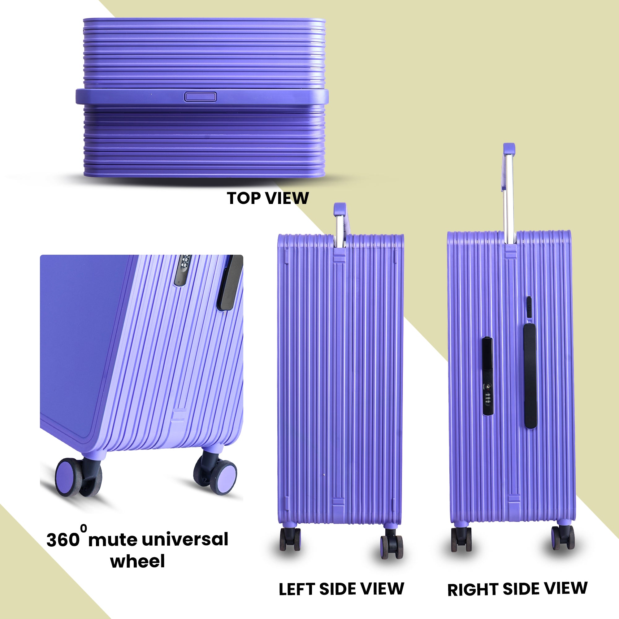 Lightweight luggage trolley bag #color_purple