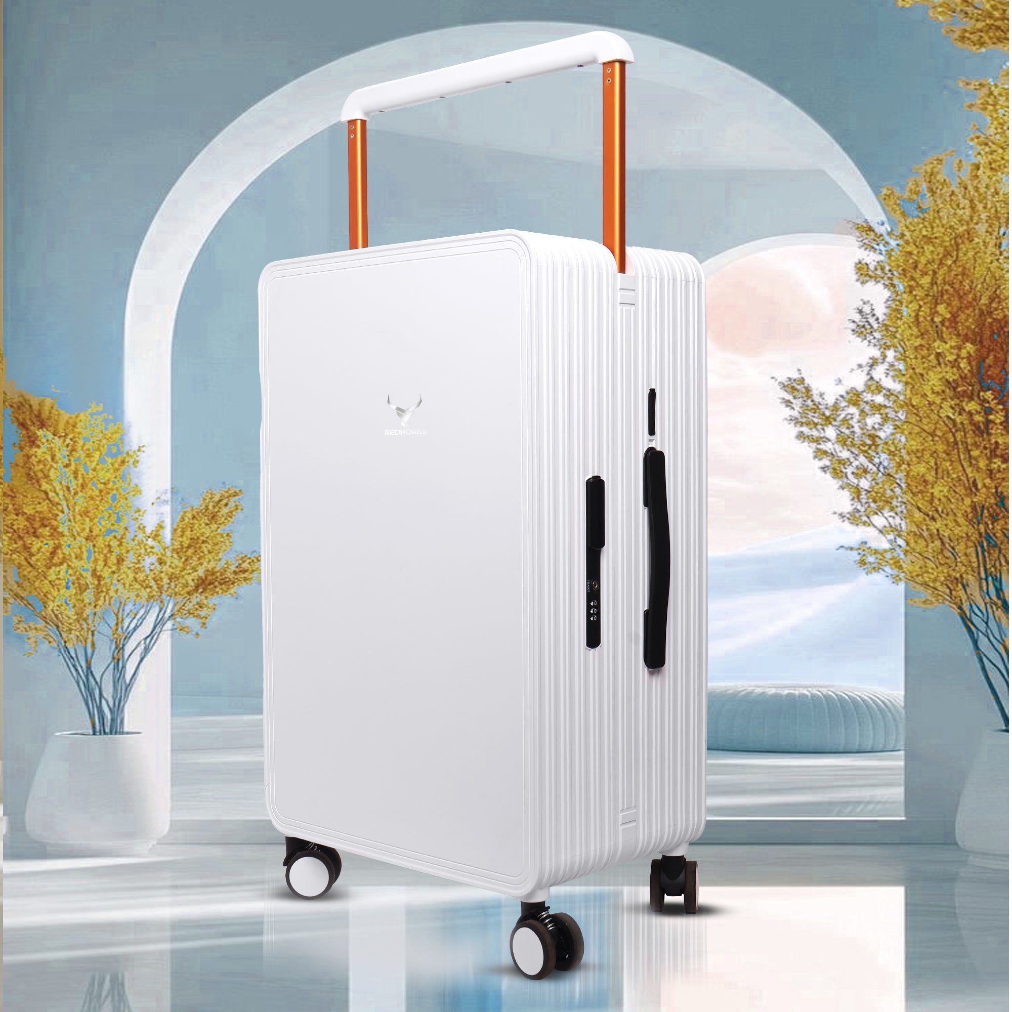 Lightweight luggage trolley bag #color_white