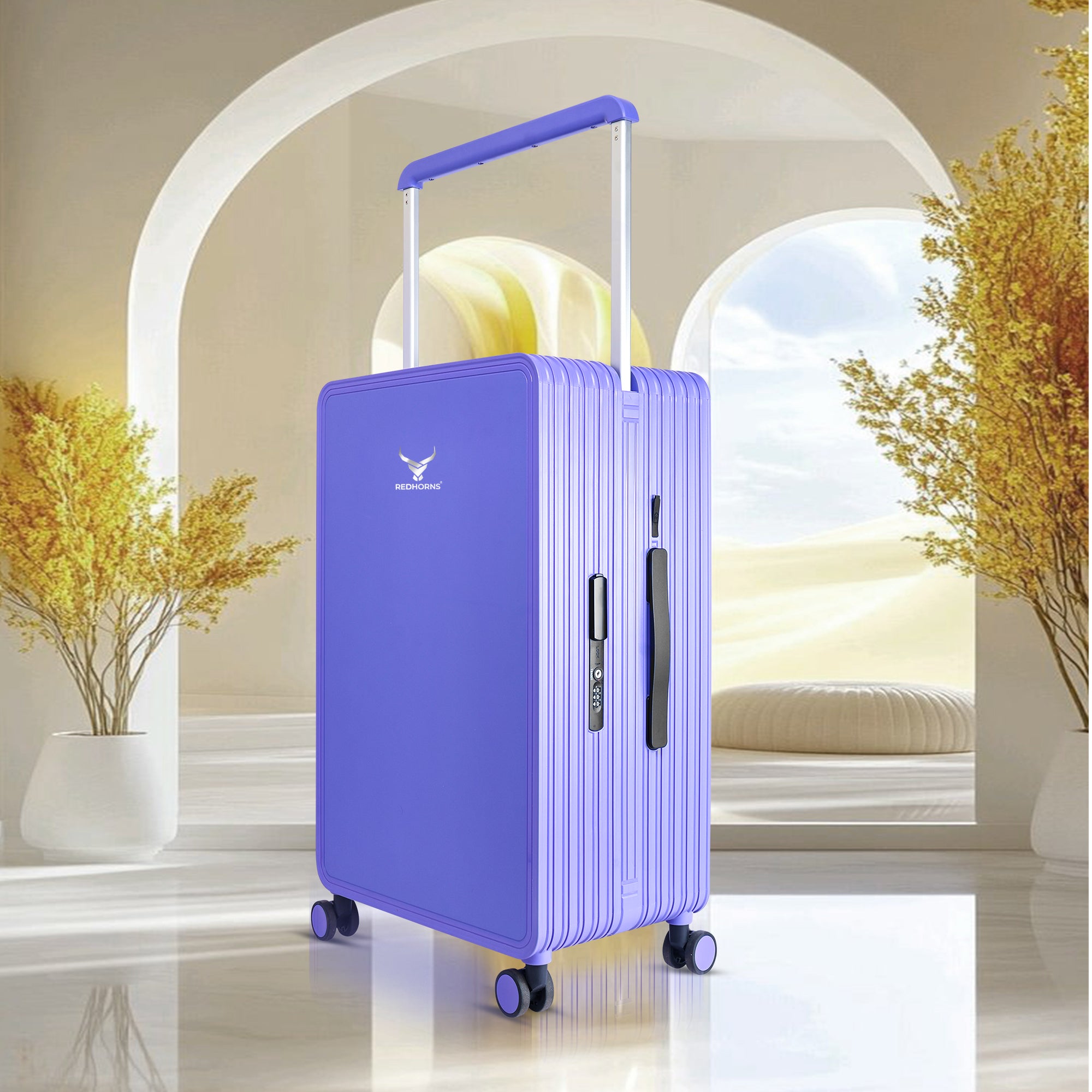 Lightweight luggage trolley bag #color_purple
