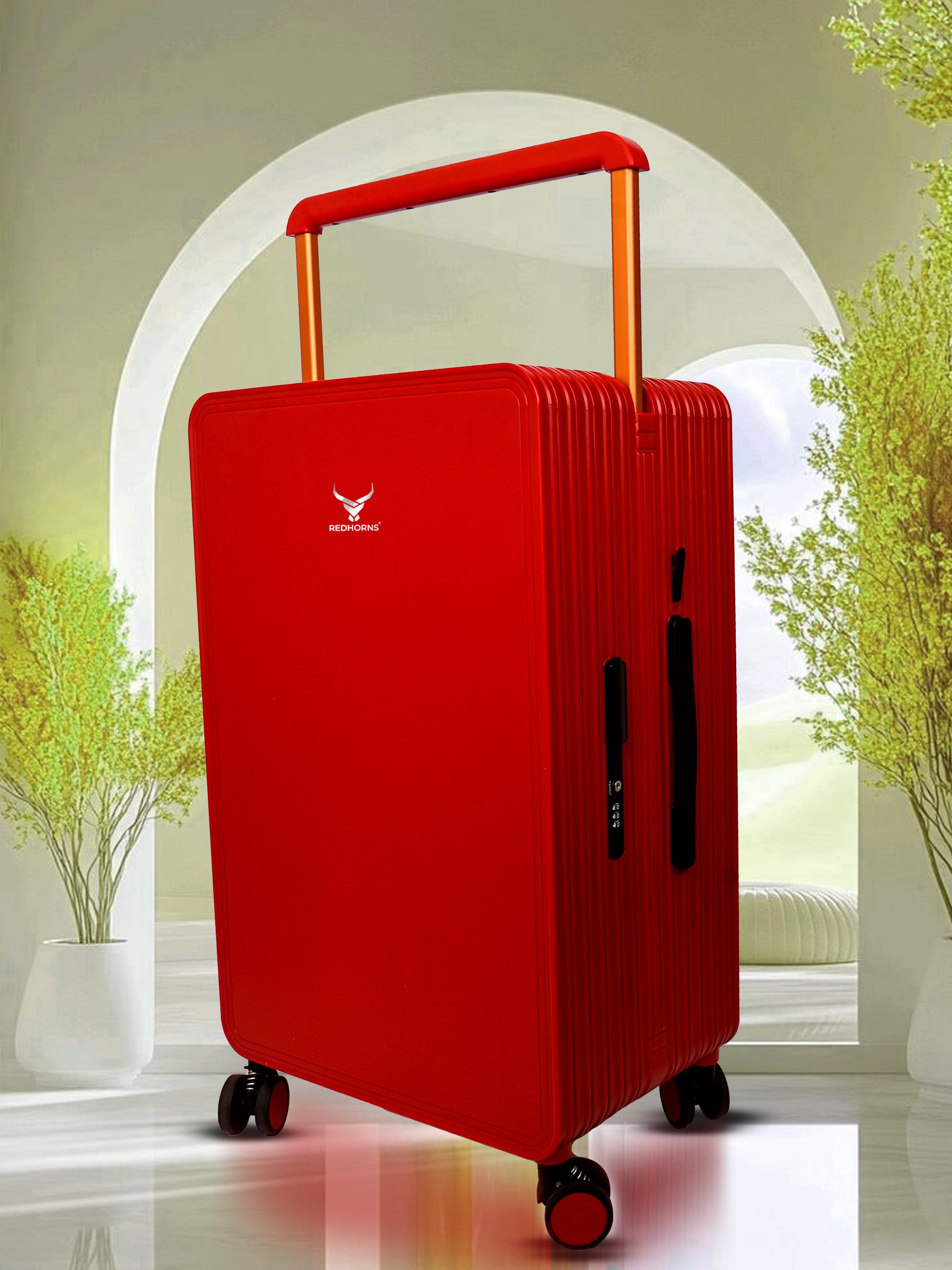 Lightweight luggage trolley bag #color_red