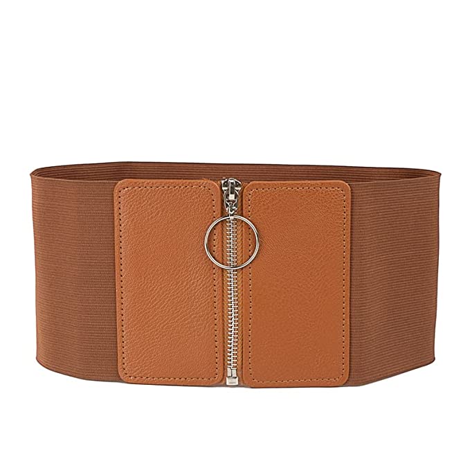 Redhorns Elastic Ladies Wide Belt#color_tan
