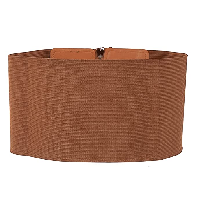 Redhorns Elastic Ladies Wide Belt#color_tan