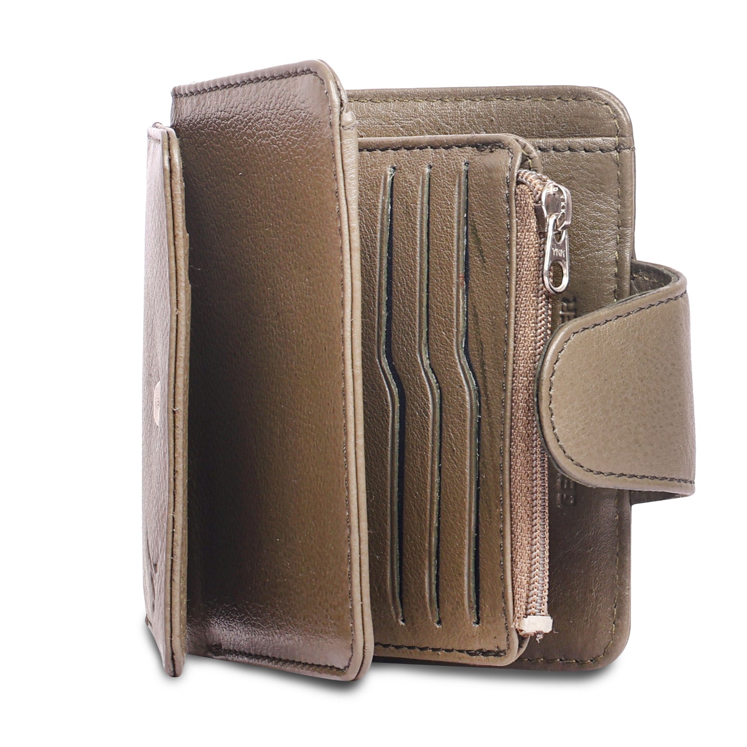 Rfid protected men leather wallet#color_beige