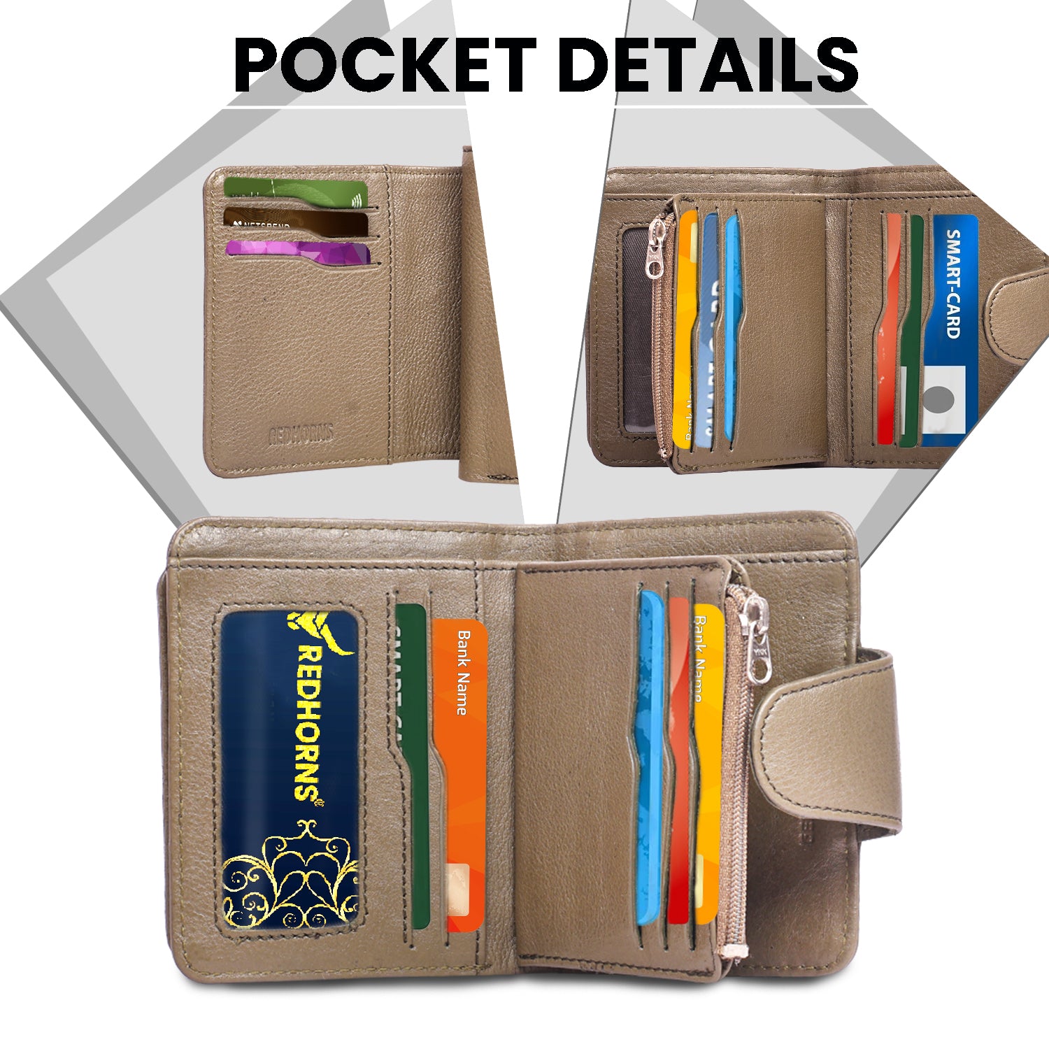 Rfid protected men leather wallet#color_beige