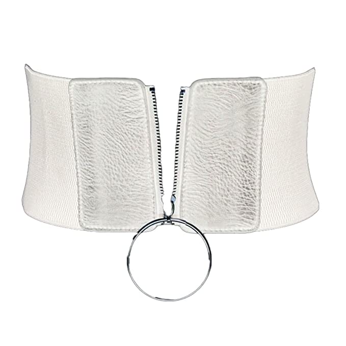 Redhorns Elastic Ladies Wide Belt#color_white