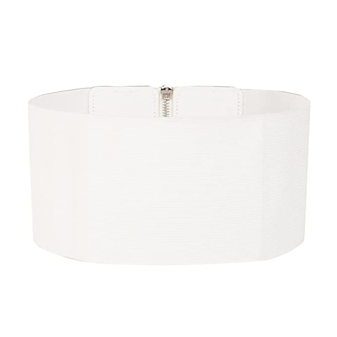 Redhorns Elastic Ladies Wide Belt#color_white