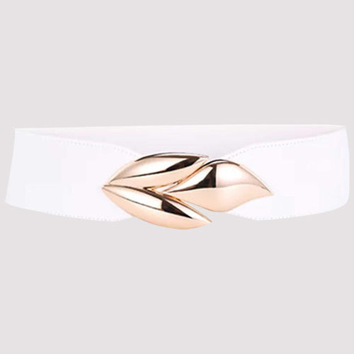 Redhorns Elastic Ladies Wide Belt#color_white