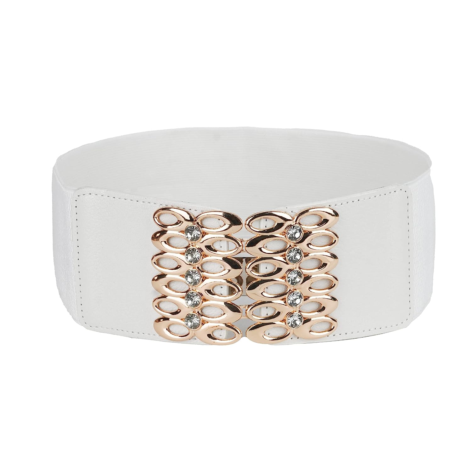 Redhorns Elastic Ladies Wide Corset Belt#color_white