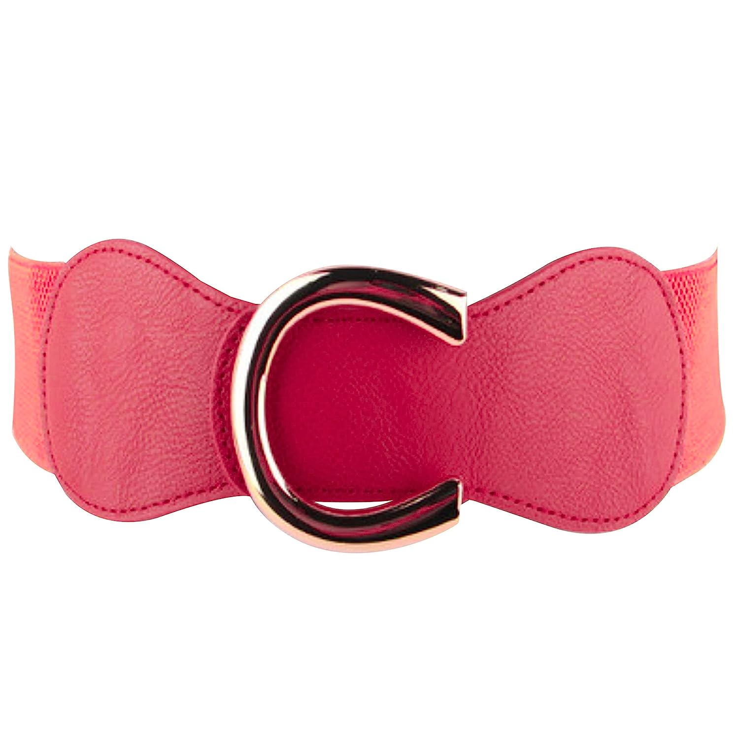 Redhorns Elastic Ladies Wide Belt#color_red