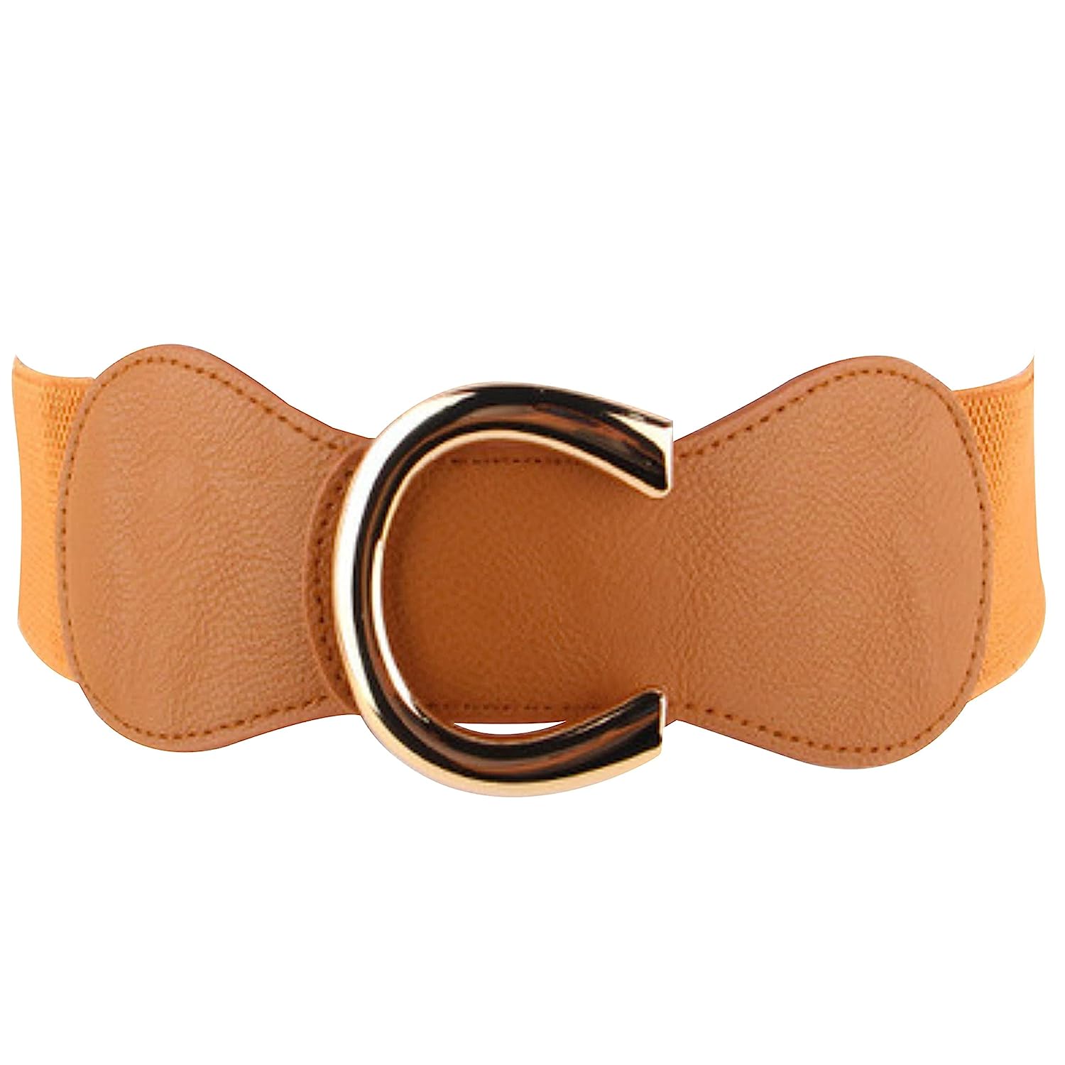 Redhorns Elastic Ladies Wide Belt#color_tan