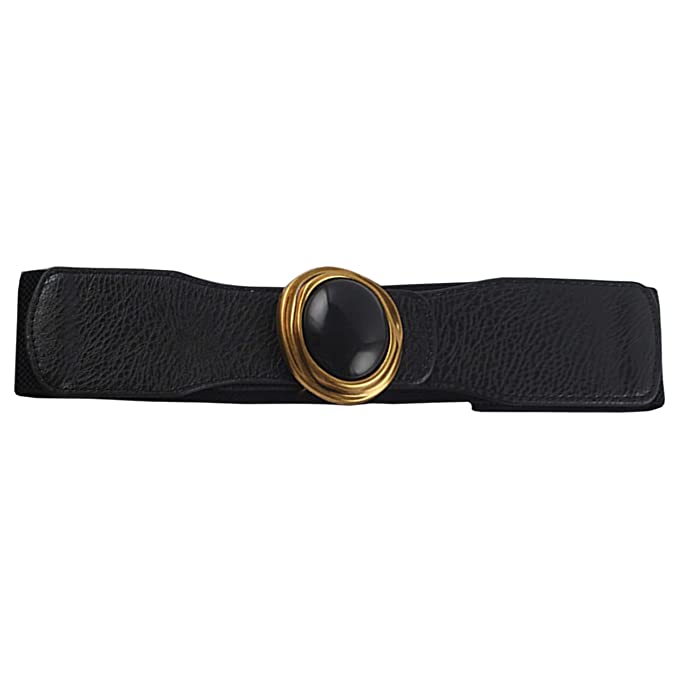 Redhorns Elastic Ladies Wide Corset Belt#color_black