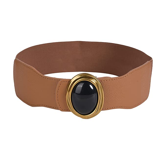 Redhorns Elastic Ladies Wide Corset Belt#color_brown