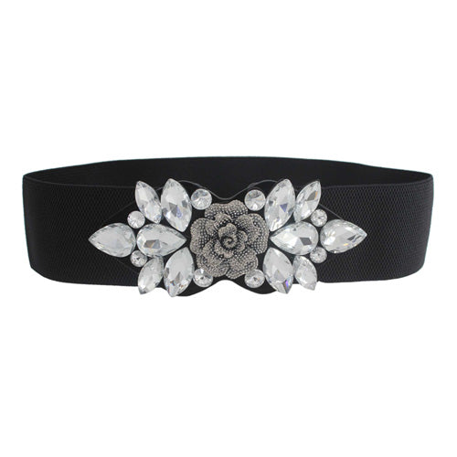 Redhorns Elastic Ladies Belt#color_silver