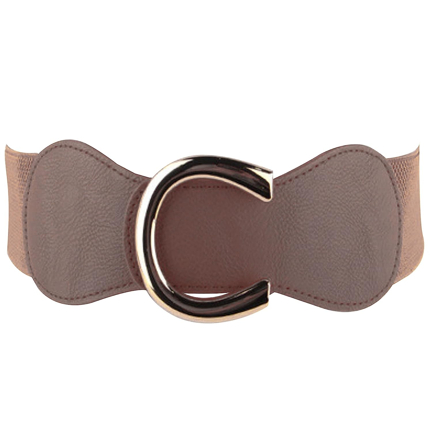 Redhorns Elastic Ladies Wide Belt#color_brown