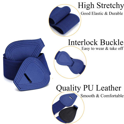 Redhorns Elastic Ladies Belt#color_blue